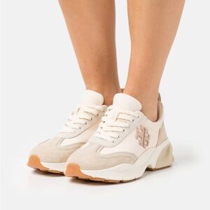 Tory Burch Cream and Beige Sneakers